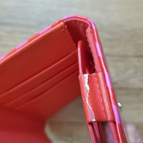 ❤️‍🔥 4/$15 Kate Spade Small Credit Card Phone Holder Striped Wristlet Wallet - Picture 8 of 9